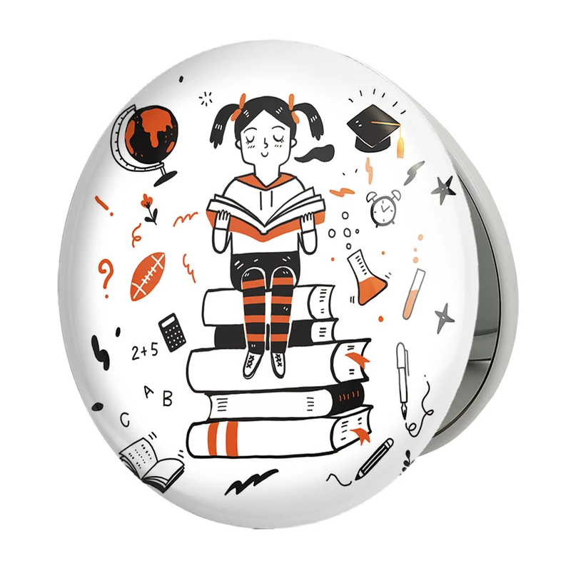 آینه جیبی خندالو طرح کتاب مدل تاشو کد 25858 