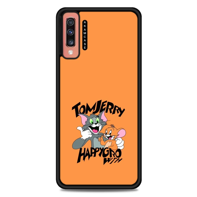 کاور آکام مدل AMC-WSGA70-TOM & JERRY2 مناسب برای گوشی موبایل سامسونگ Galaxy A70