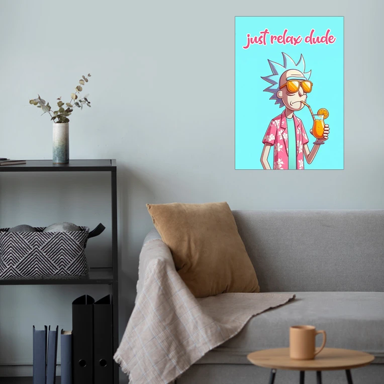 پوستر گوفی مدل انیمیشن ریک و مورتی طرح Rick and Morty کد VAC36