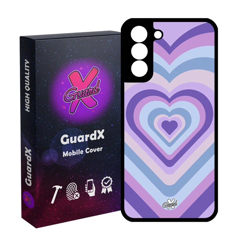 کاور گارد ایکس طرح قلب مدل Glass10534 مناسب برای گوشی موبایل سامسونگ Galaxy S21 FE