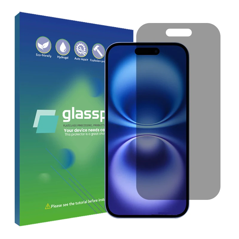 محافظ صفحه نمایش حریم شخصی گلس پرو مدل Resistant مناسب برای گوشی موبایل اپل iPhone 16