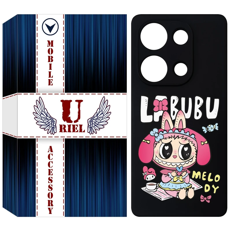 کاور یوریل قاب مدل KSH کد 140 طرح عروسک لبوبو مناسب برای گوشی موبایل شیائومی Redmi Note 14S / Note 13 Pro 4G / Poco M6 Pro 4G