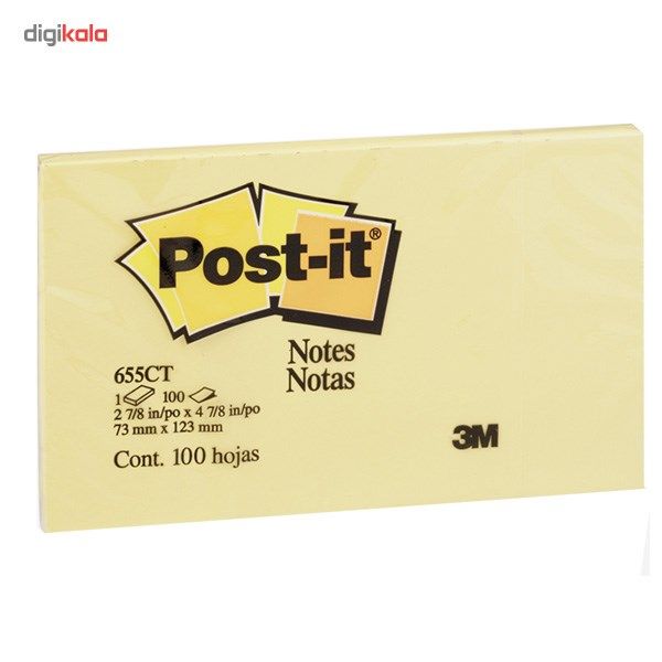 کاغذ یادداشت چسب دار پست ایت کد 655 - بسته 100 عددی کاغذ یادداشت چسب دار پست ایت کد 655 - بسته 100 عددی