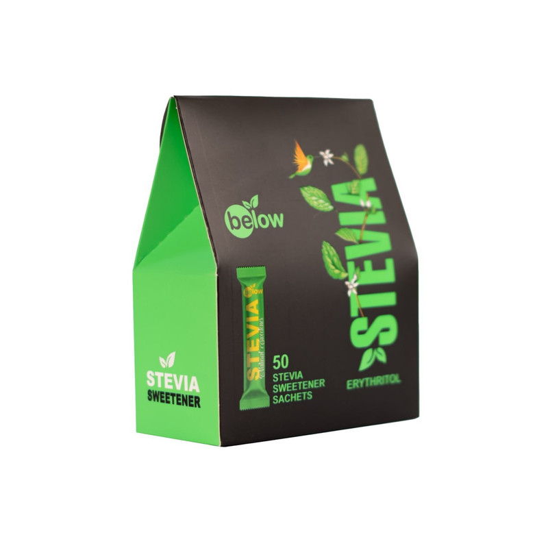 ساشه شیرین کننده اریتریتول و استویا بی لو -  1 گرم بسته 50 عددی