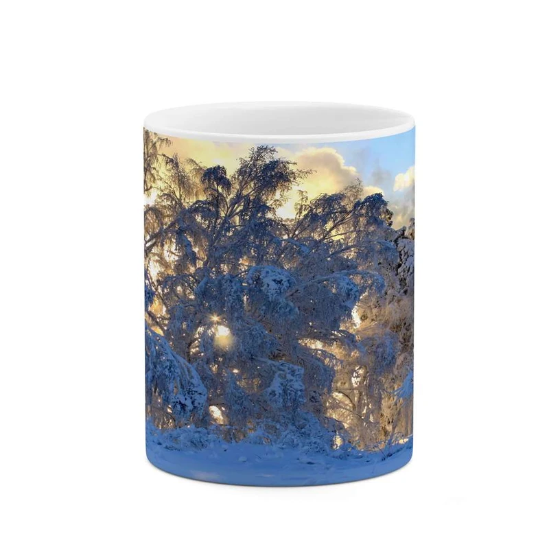 ماگ کاکتی مدل منظره برفی کد mgh14911