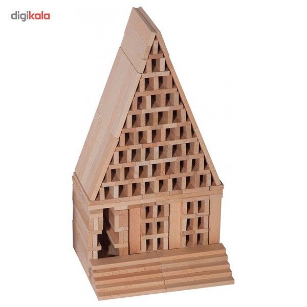 بازی فکری میدامان مدل خانه سازی چوبی 100 قطعه