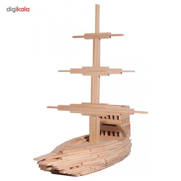 بازی فکری میدامان مدل خانه سازی چوبی 100 قطعه