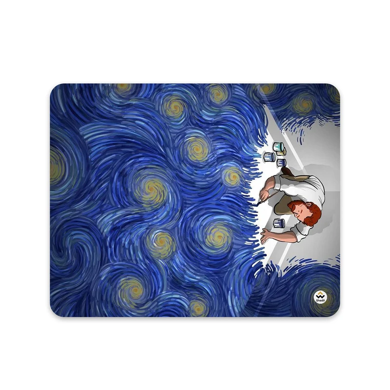 ماوس پد شادیت مدل نقاشی ونگوگ کد215 سایز 24*19 سانتی متر