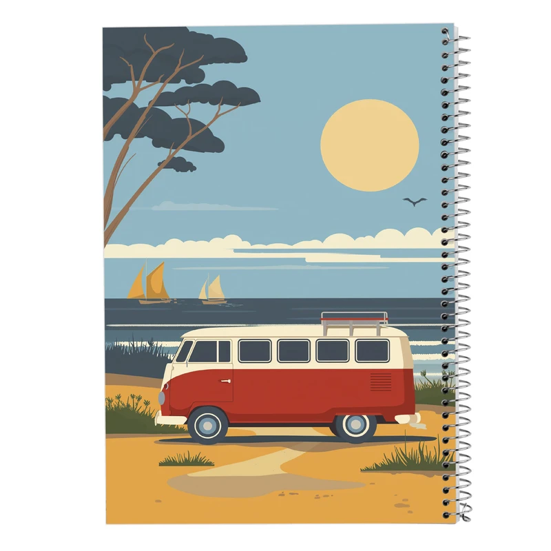 دفتر مشق 50 برگ مدوپد مدل درخت نخل کد DF15206