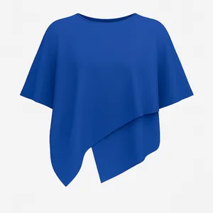 بلوز آستین کوتاه یقه گرد زنانه مدل ۲۰۵۰