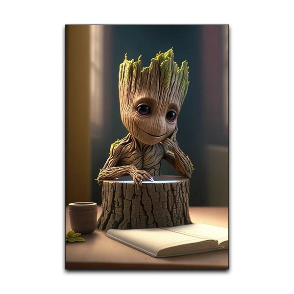 تابلو شاسی گوفی مدل اونجرز طرح گروت کد Groot SC254