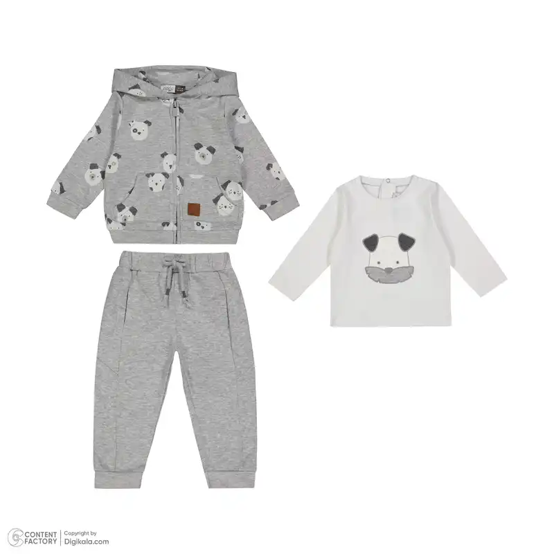 ست 3 تکه لباس نوزادی ایندیگو مدل 23246