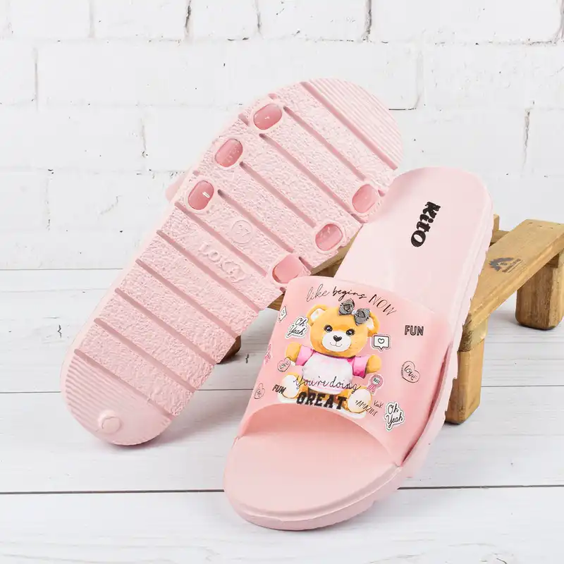 دمپایی زنانه کیتو مدل FUNNY TEDY BEAR KLBS.4004