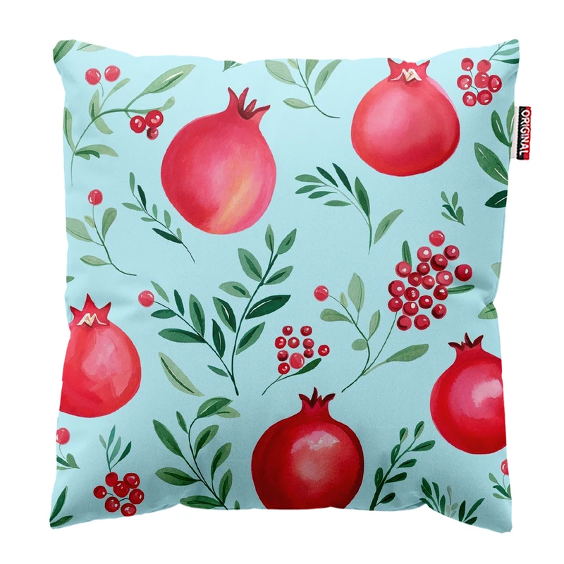  کوسن پاد آفرین طرح انار یلدا کد 3960 سایز 30*30 سانتی متر