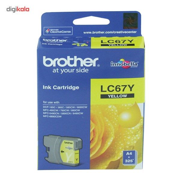 کاتریج پرینتر برادر LC67Y (زرد) main 1 1
