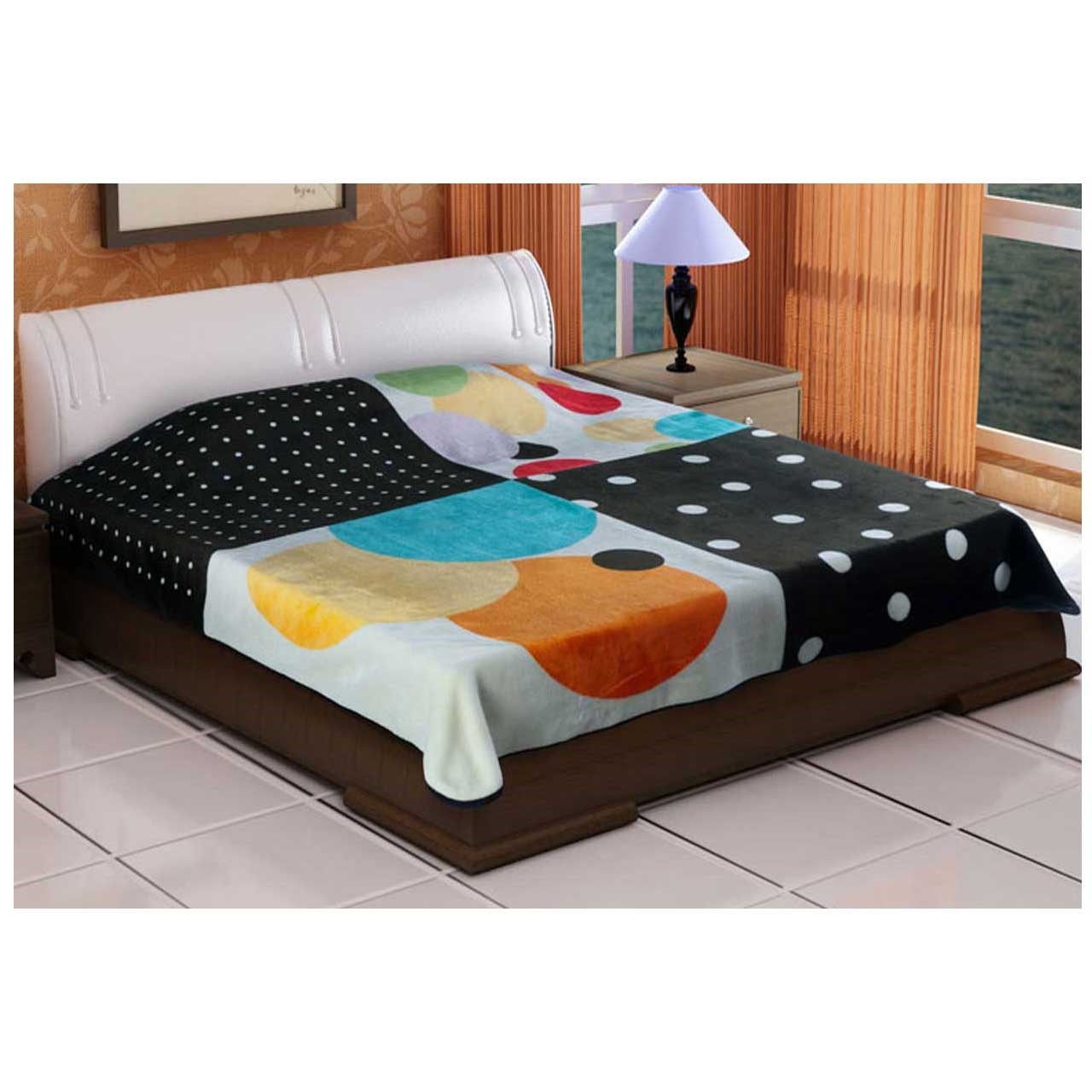 پتو دو نفره کالای خواب متین مدل گلبافت 324 سایز 240x220