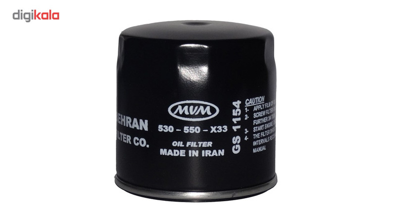 فیلتر روغن خودرو بهران فیلتر مدل GS1154 مناسب برای MVM530