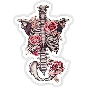 استیکر لپ تاپ طرح bones and botany کد ST236