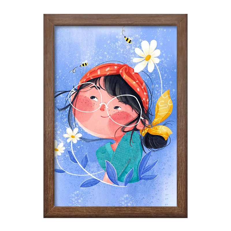 تابلو خندالو طرح دخترانه فانتزی کد 25749