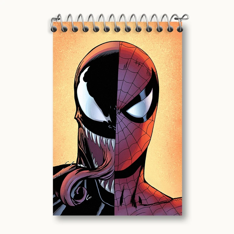 دفتر یادداشت 50 برگ خندالو مدل مرد عنکبوتی (Spider Man) کد F2209
