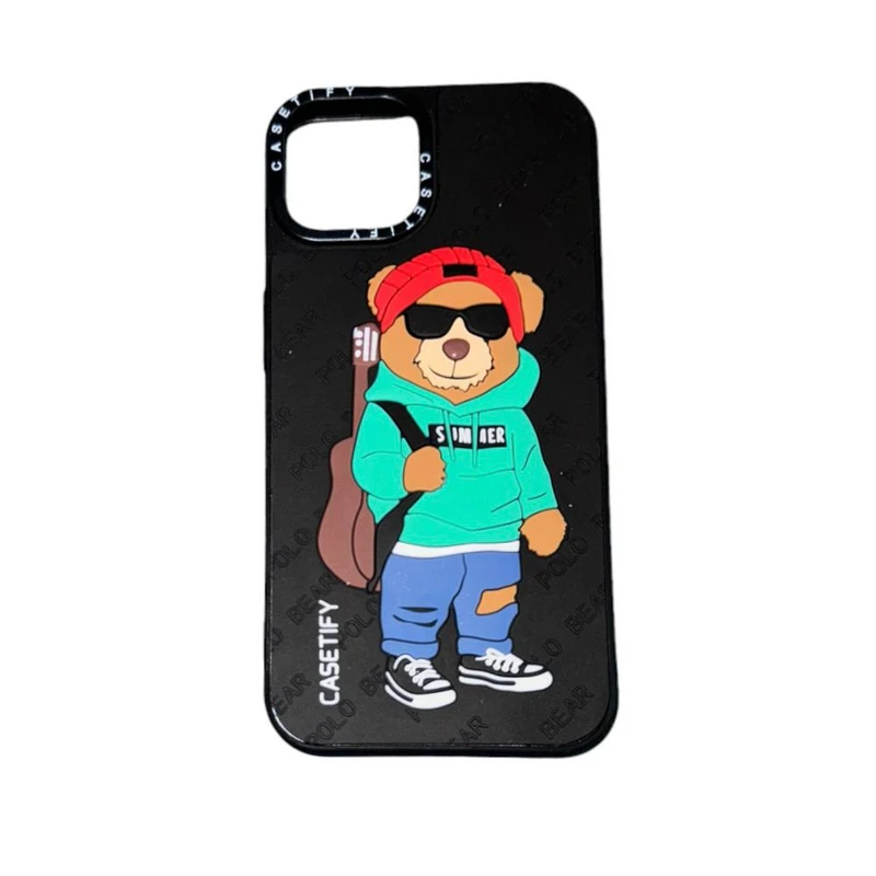 کاورمدل  polo طرح خرس  کد 7998 مناسب برای گوشی موبایل اپل Iphone 13 pro