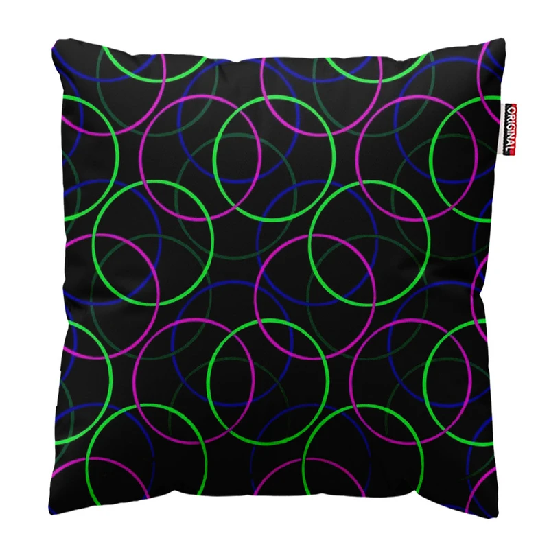    کوسن پاد آفرین طرح هندسی مدرن کد 3355 سایز 30*30 سانتی متر