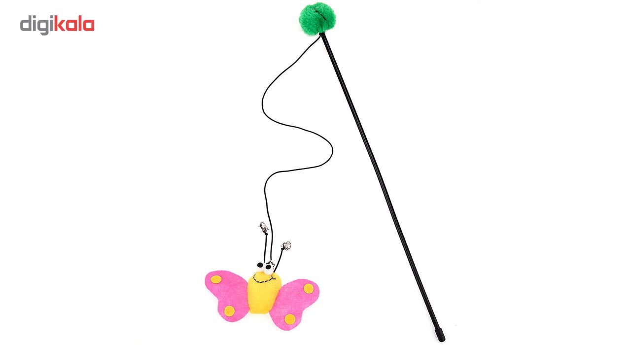 چوب دستی بازی با گربه طرح پروانه مدل Butterfly Cartoon Rod