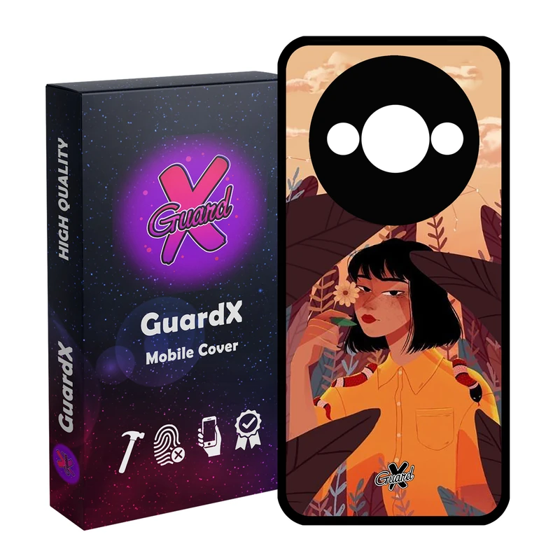 کاور گارد ایکس طرح Girl مدل Glass10327 مناسب برای گوشی موبایل شیائومی Redmi A3 4G/ A3X 4G/ Poco C61