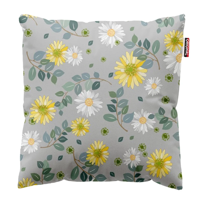 کوسن پاد آفرین طرح گل کد 3912 سایز 30*30 سانتی متر