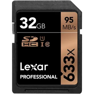 کارت حافظه SDHC لکسار مدل Professional کلاس 10 استاندارد UHS-I U1 سرعت 95MBps ظرفیت 32 گیگابایت