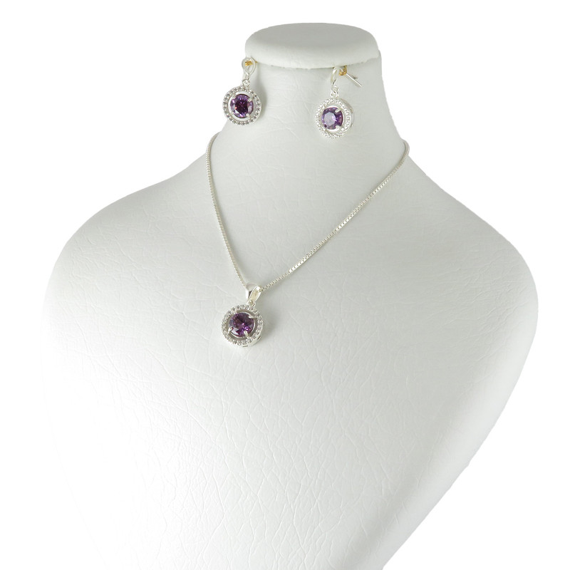 نیم ست نقره زنانه مدل AV180-S7 C4