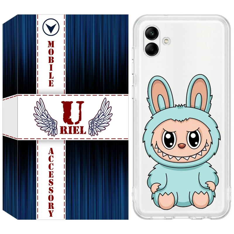 کاور یوریل مدل Clear کد 144 طرح لبوبو مناسب برای گوشی موبایل سامسونگ Galaxy A04e