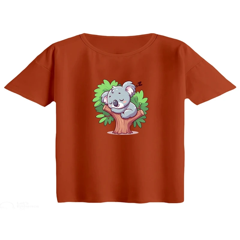 کراپ تی‌شرت آستین کوتاه زنانه مدل کووالا کد 03