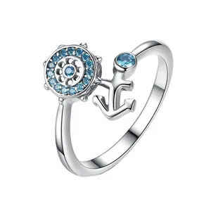  انگشتر طلا 18 عیار زنانه آراقیراتیس طرح لنگر کد Ara0114