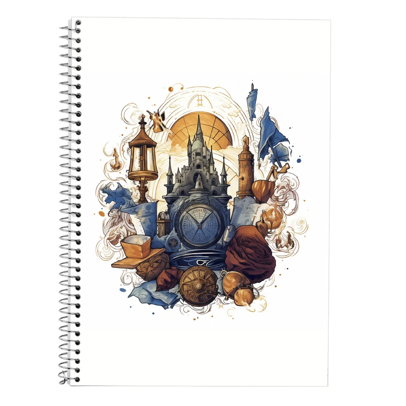 دفتر زبان 50 برگ مدوپد مدل سه خط طرح  ارباب حلقه ها The Lord of the Rings کد DF2979