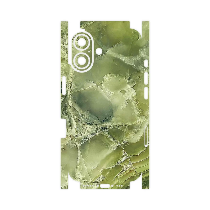 برچسب پوششی ماهوت مدل Green_Crystal_Marble-FullSkin مناسب برای گوشی موبایل اپل iPhone 16