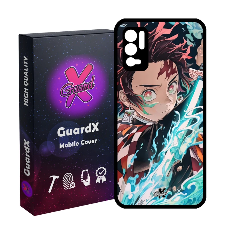 کاور گارد ایکس طرح Demon Slayer Anime مدل Glass10589 مناسب برای گوشی موبایل شیائومی Redmi Note 10 5G/Poco M3 Pro /Redmi Note 10T 5G