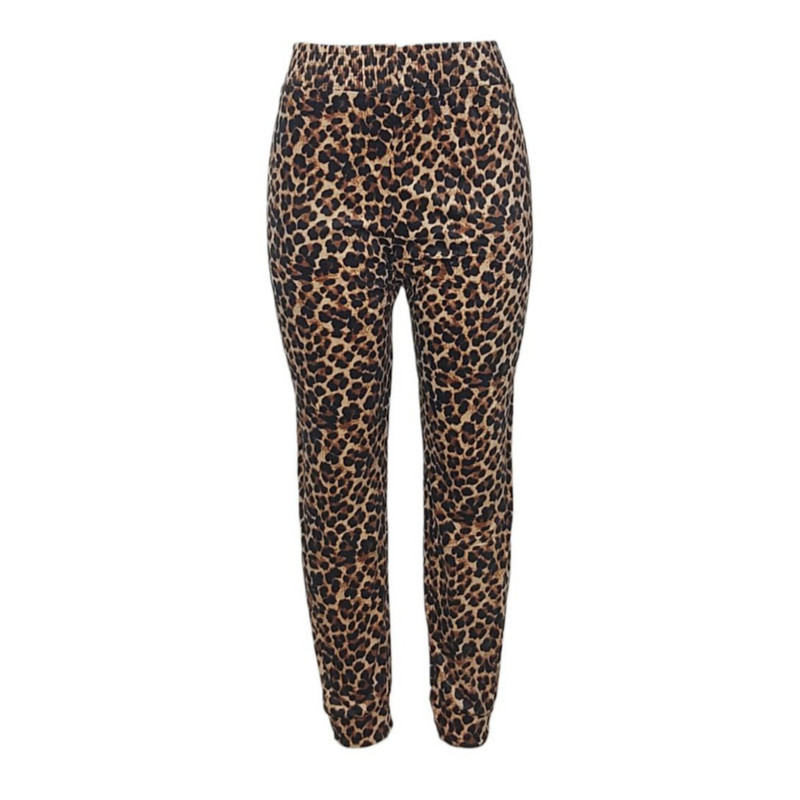 شلوار زنانه مدل مخمل پلنگی ۸۵۸