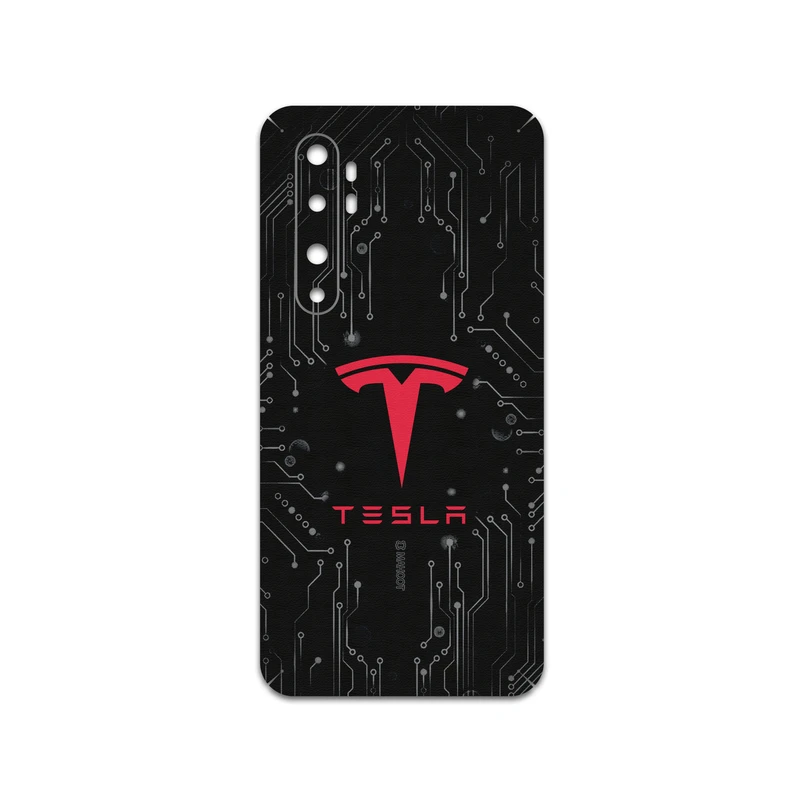 برچسب پوششی ماهوت مدل TESLA-Motors مناسب برای گوشی موبایل شیائومی Mi Note 10 Lite