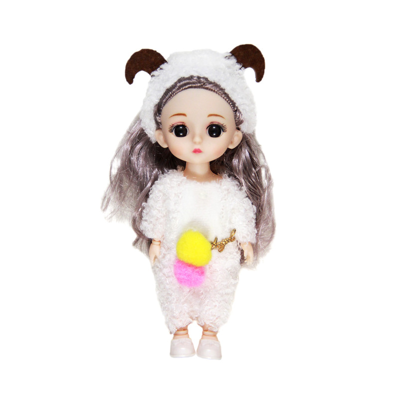 عروسک مدل چشم تیله ای قوچ کد AR 19 ارتفاع 16 سانتی متر