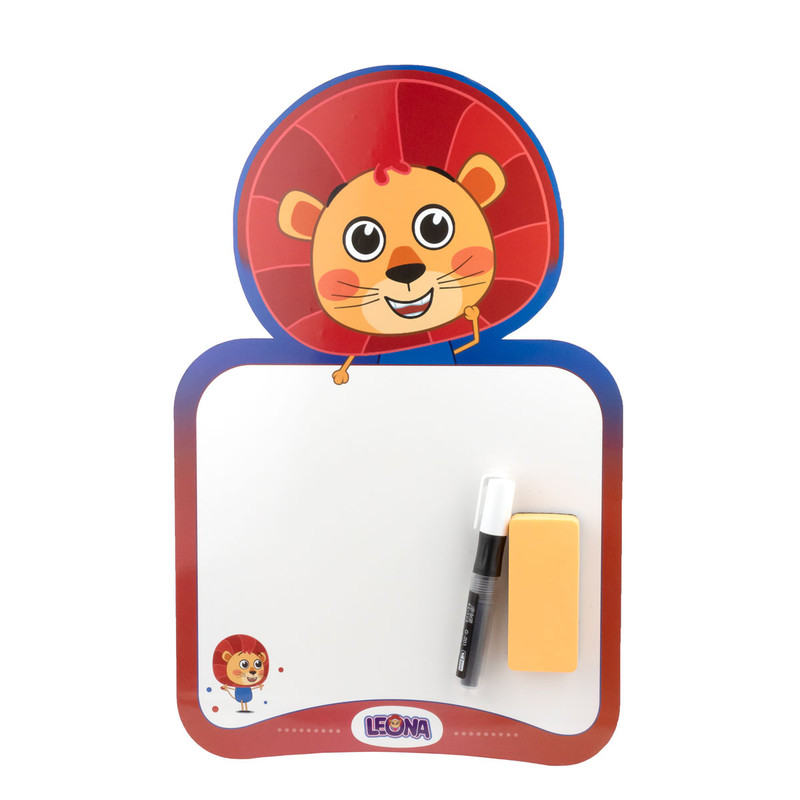 تخته وایت برد انتشارات شادزی مدل لئونا سایز 42x27 سانتی متر به همراه ماژیک و تخته پاک کن مجموعه 3 عددی