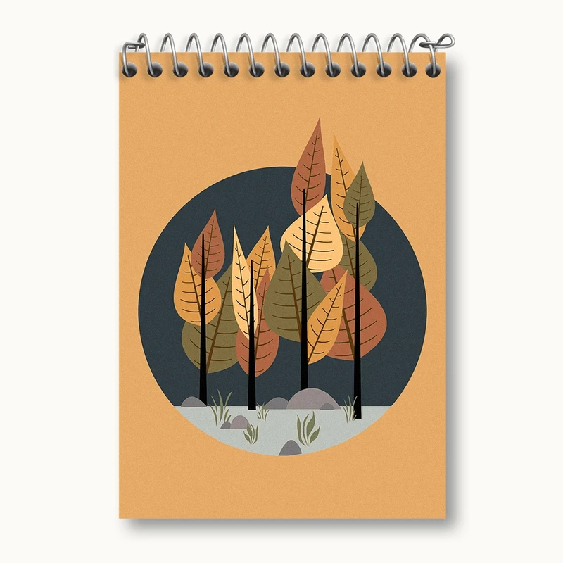 دفتر یادداشت 50 برگ خندالو مدل پاییز کد N9