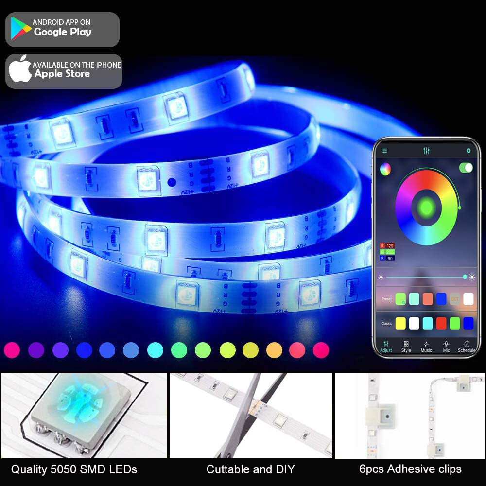 ریسه ال ای دی مدل RGB کد 7478 طول 2.5 متر بسته 2 عددی