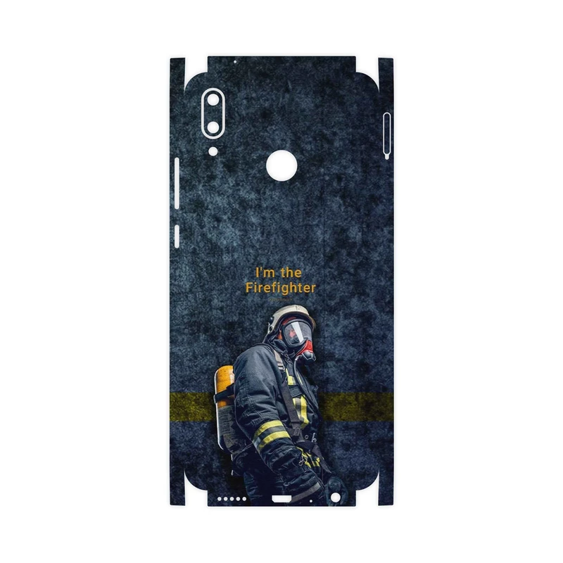 برچسب پوششی ماهوت مدل Firefighter-FullSkin مناسب برای گوشی موبایل هوآوی Y9 2019