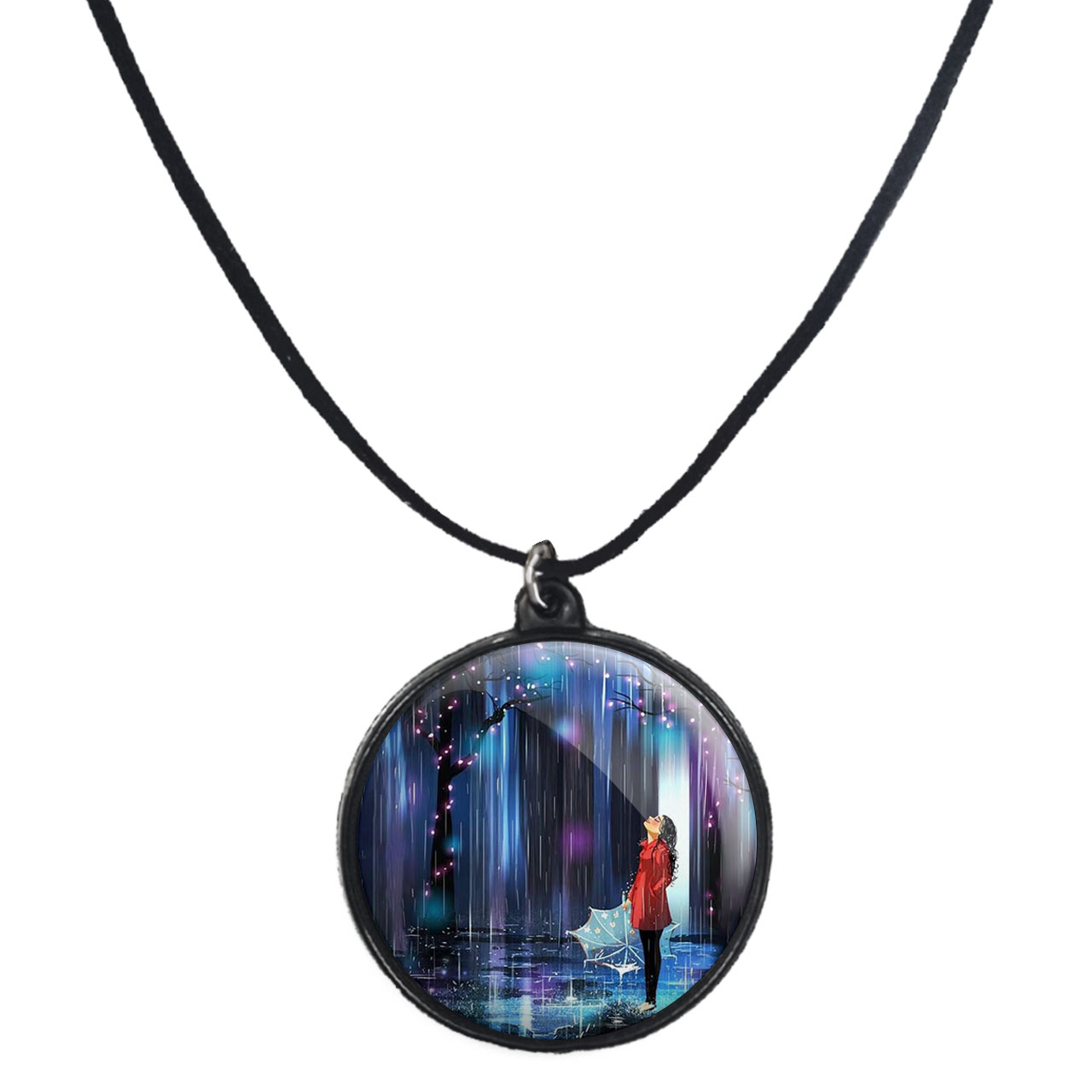 گردنبند پرمانه طرح دخترونه کد pmb.4649 مدل دو طرفه