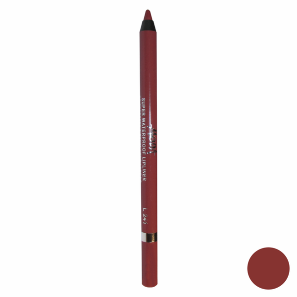 مداد لب مودا مدل super waterproof lipliner شماره L241