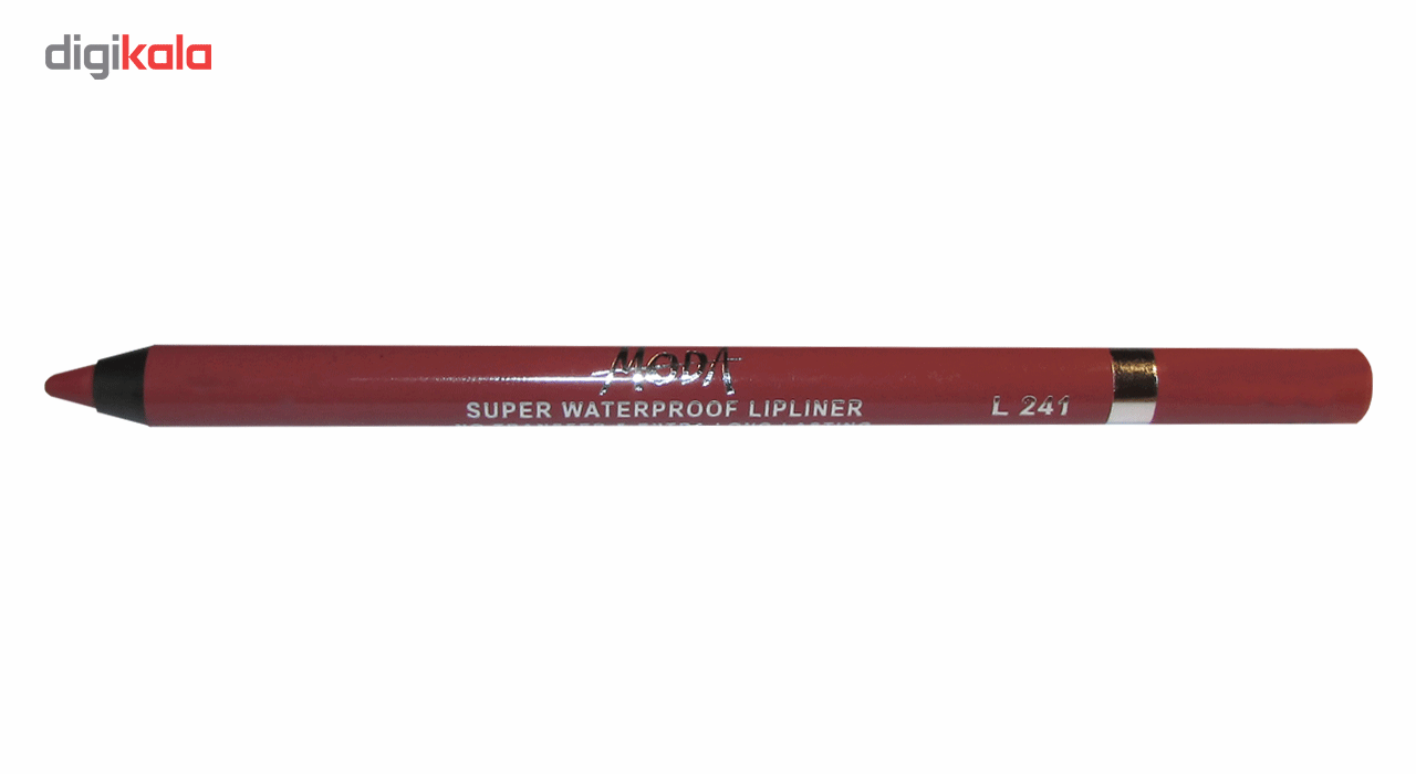 مداد لب مودا مدل super waterproof lipliner شماره L241 -  - 2