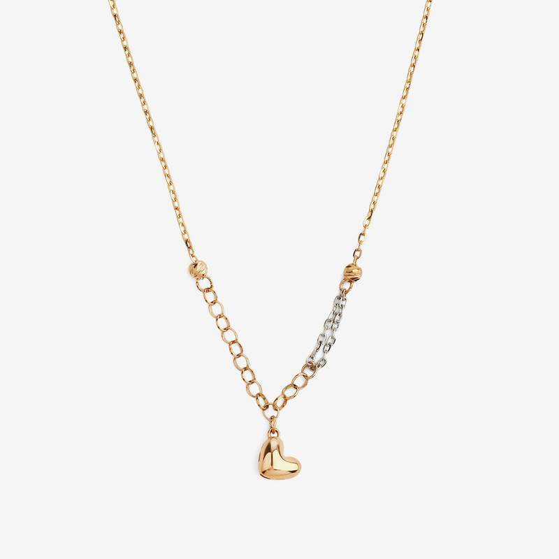 گردنبند طلا 18 عیار زنانه با زنجیر حلقهای (فلامینگو) سین سان مدل A100