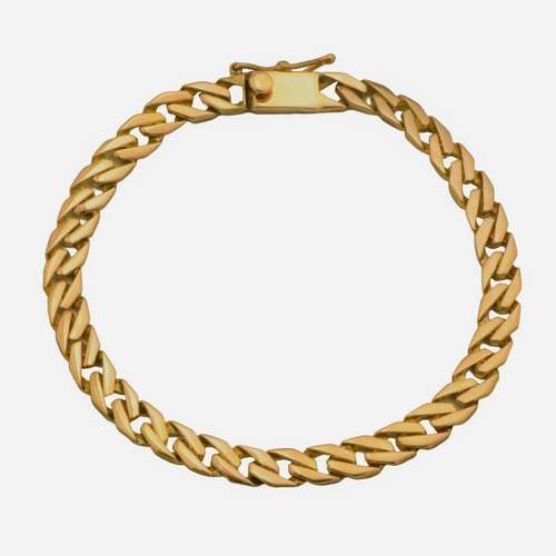 دستبند طلا 18 عیار زنانه گالری رحمانی مدل کارتیه تخت کد C0618