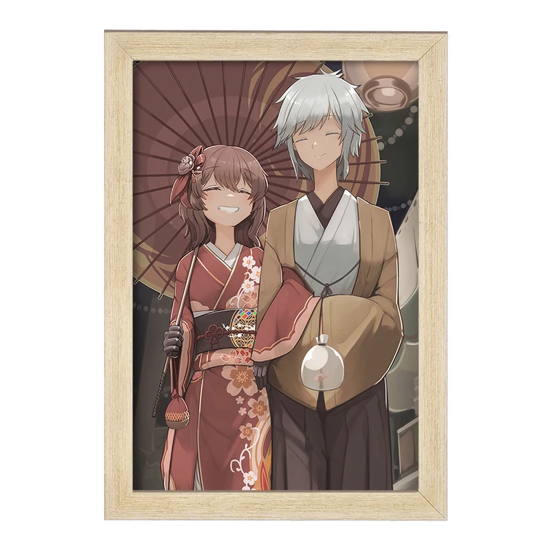 تابلو خندالو مدل بل و لیلی انیمه دانماچی کد 33516